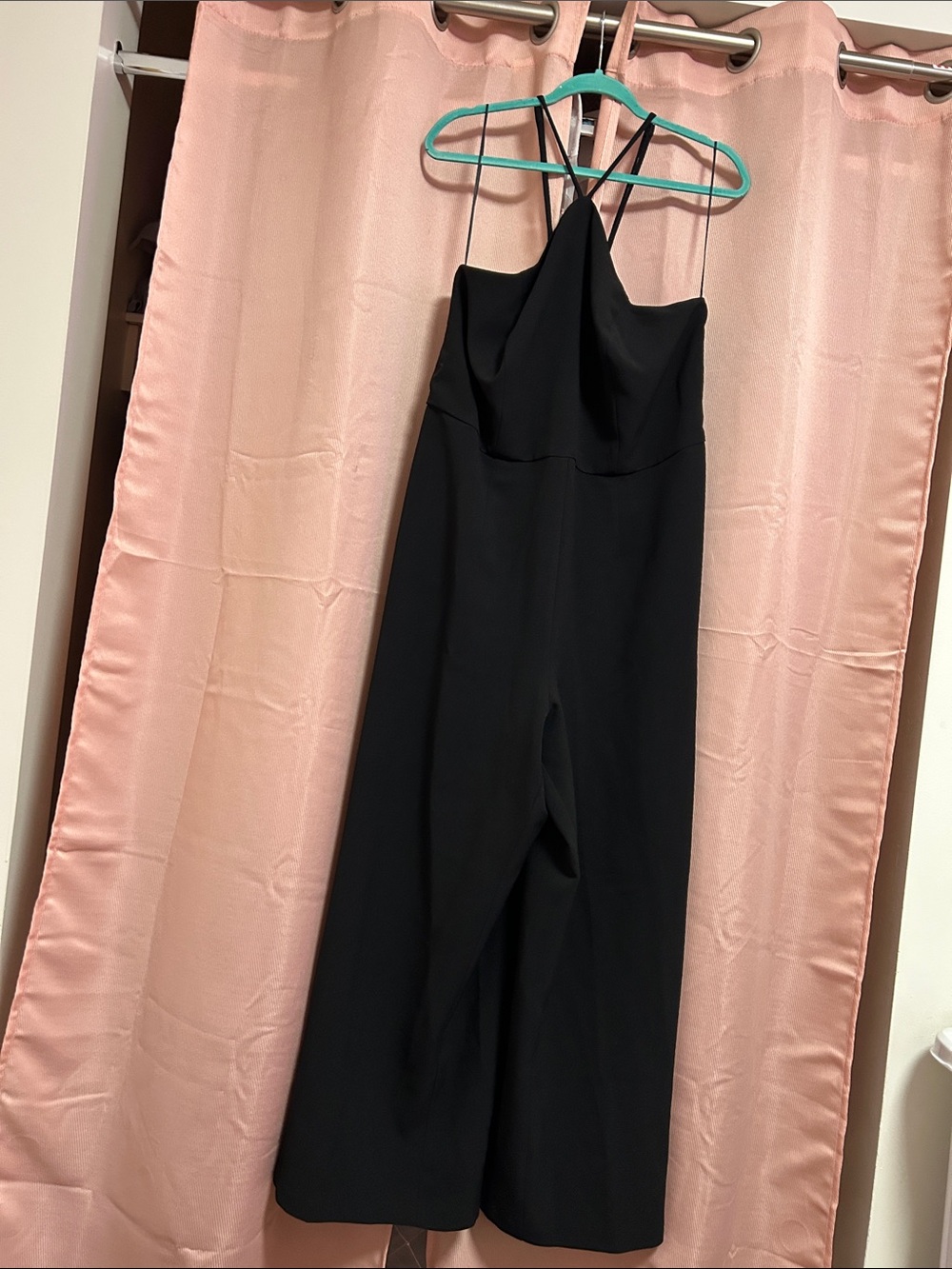 Lane Bryant Black Strappy Wide-Leg Jumpsuit